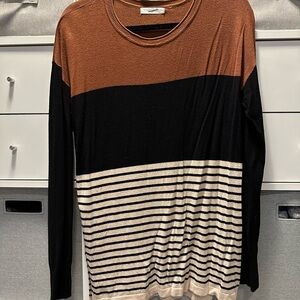 Striped Brown and Black Sweater